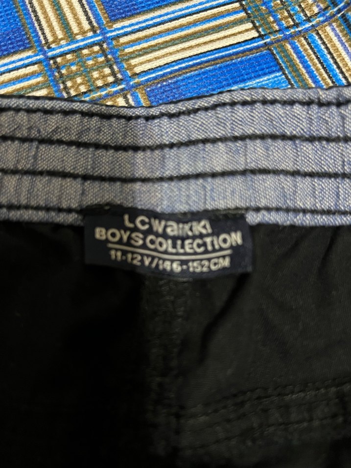 Erkek Siyah Denim Regular Fit Şort - Görsel 2