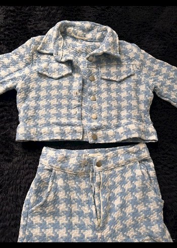 Mavi Kadın Mini Denim Takım Ceket