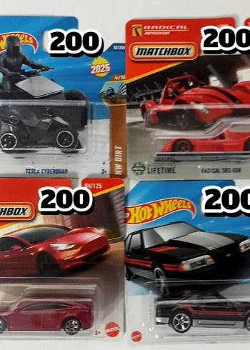  Tekli hotwheels