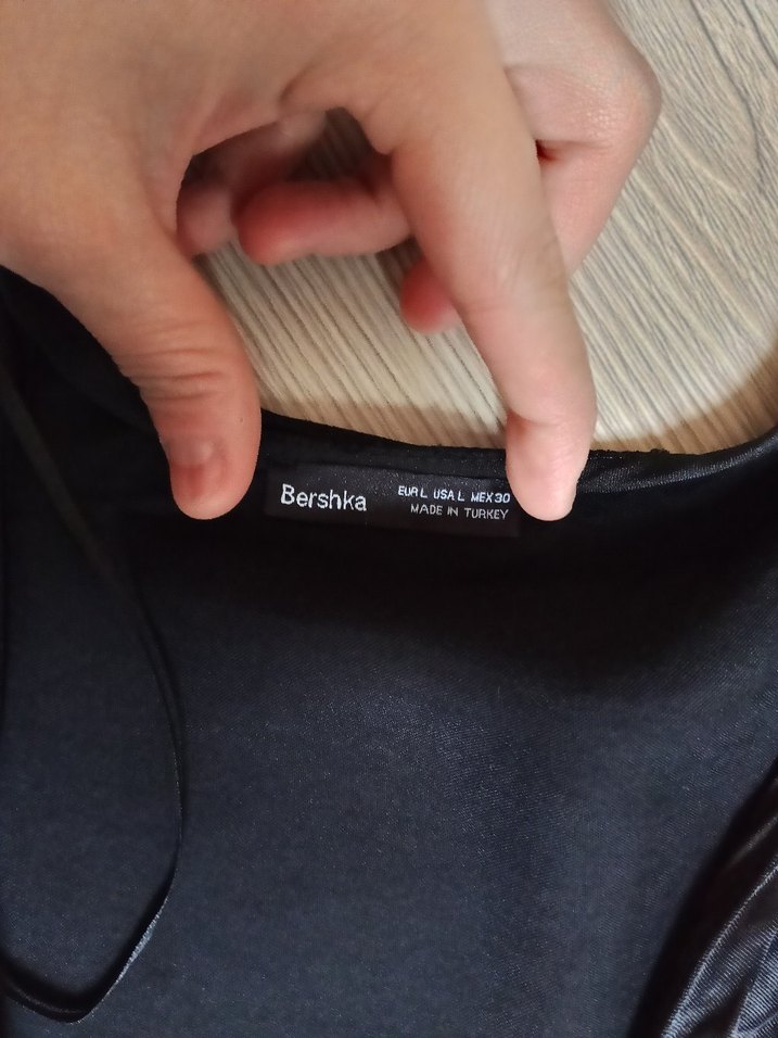 Siyah Saten Mini Kadın Tulum - Görsel 3