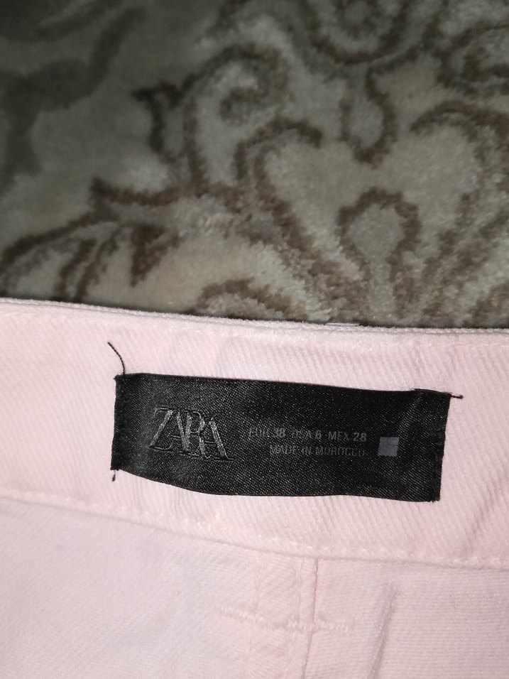 Pembe Loose Fit Midi Kadın Kumaş Pantolon - Görsel 5