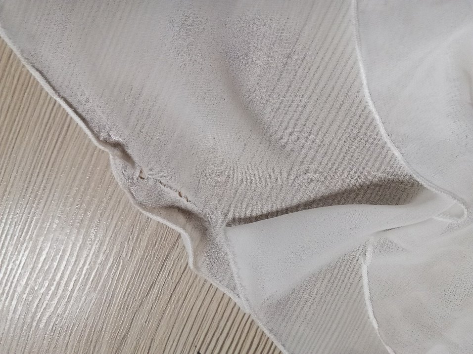 Beyaz Drapeli Straplez Uzun Kollu Bluz - Görsel 4