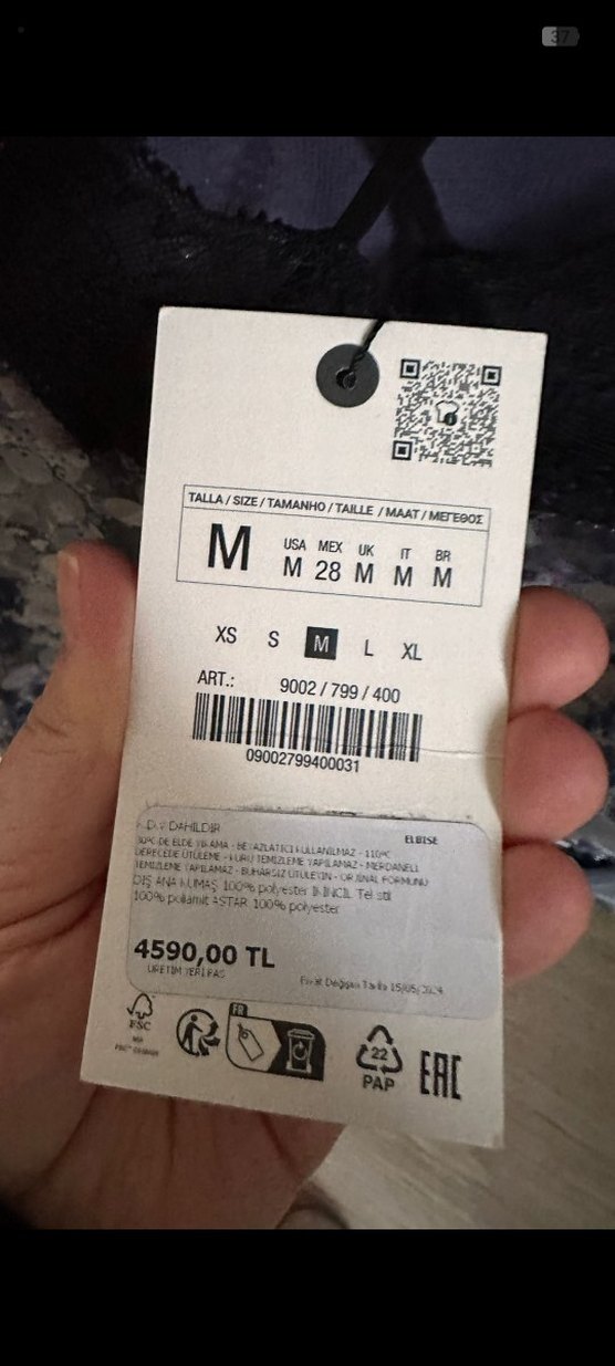 Lacivert İşlemeli Drapeli Uzun Abiye Elbise - Görsel 4