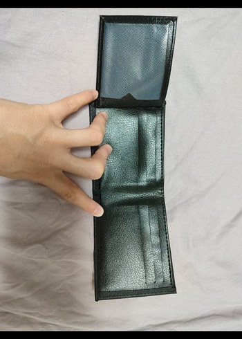 Siyah Erkek Suni Deri Cüzdan - Görsel 3