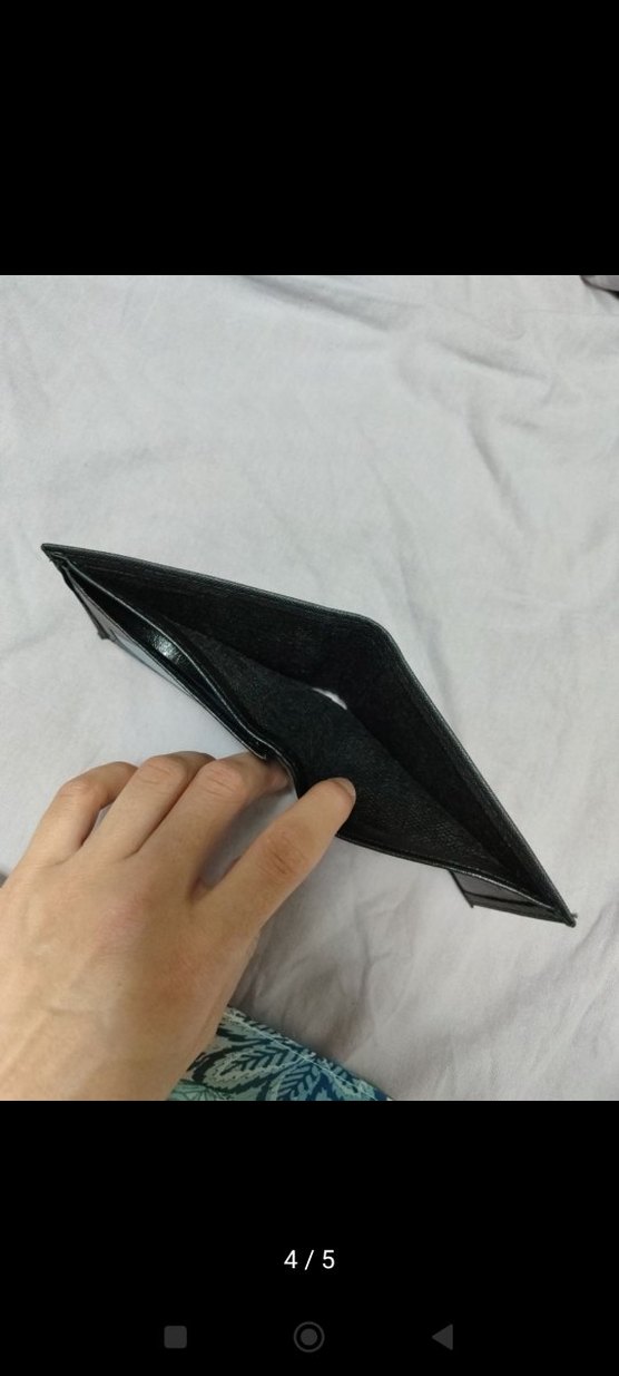 Siyah Erkek Suni Deri Cüzdan - Görsel 4