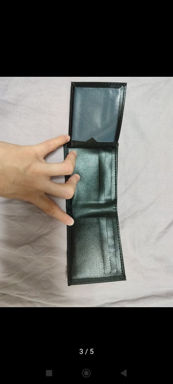 Siyah Erkek Suni Deri Cüzdan - Görsel 3