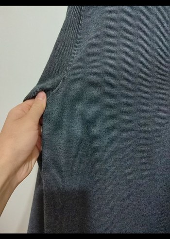 Gri Erkek Polo Yaka Düğmeli kazak - Görsel 3