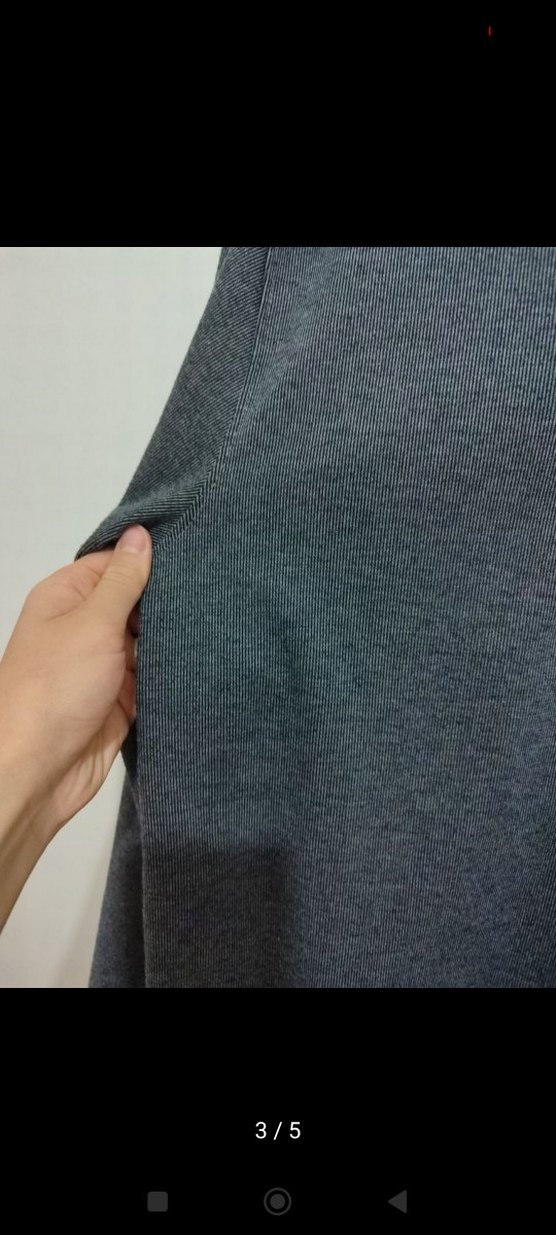 Gri Erkek Polo Yaka Düğmeli kazak - Görsel 3