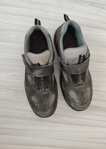 Gri Erkek Outdoor Ayakkabı Velcro Kapatma - Görsel 3