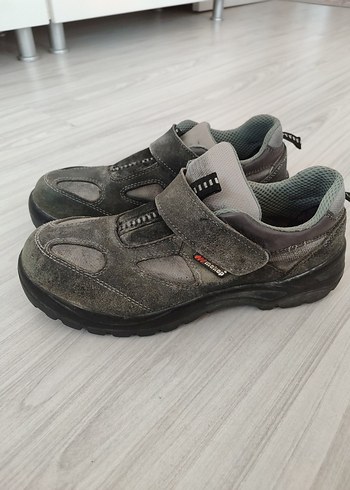 Gri Erkek Outdoor Ayakkabı Velcro Kapatma - Görsel 6