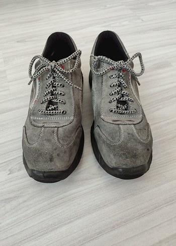 Gri Erkek Ayakkabı Bağcıklı - Görsel 4