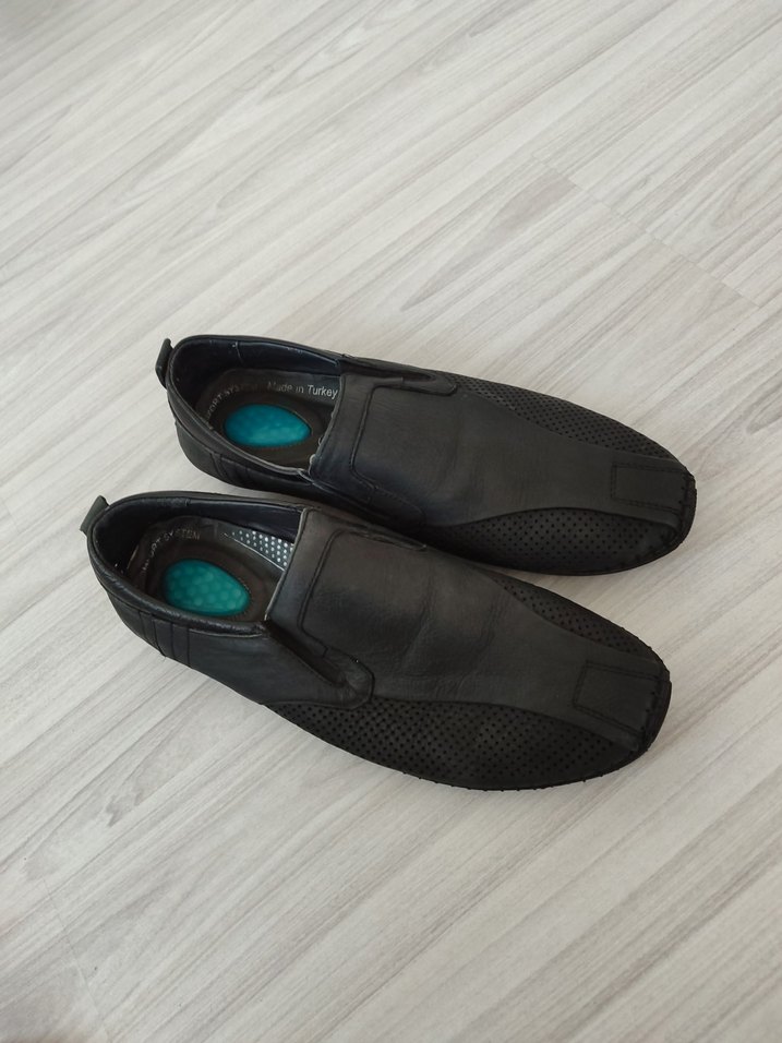 Siyah Erkek Deri Ayakkabı - Görsel 4