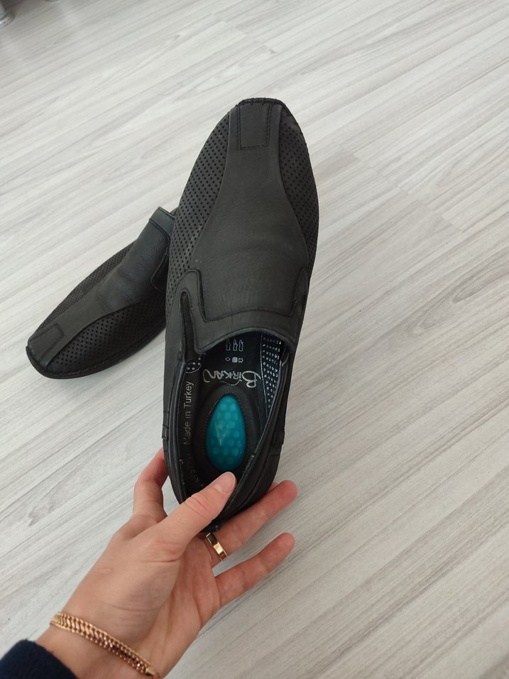 Siyah Erkek Deri Ayakkabı - Görsel 5