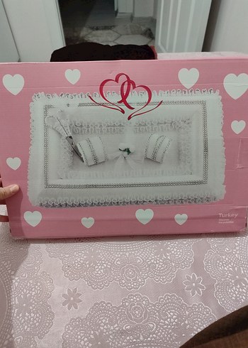 Dantel Detaylı Vintage Nişan Tepsisi - Görsel 5