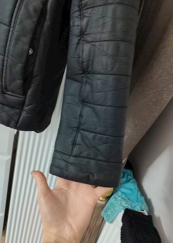 Erkek Siyah Deri Ceket - Görsel 7