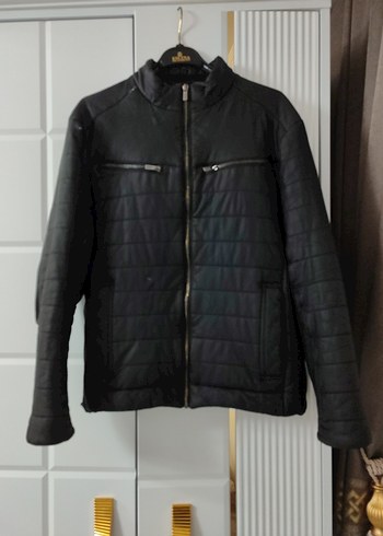 Erkek Siyah Deri Ceket - Görsel 5