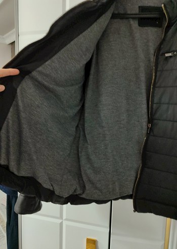 Erkek Siyah Deri Ceket - Görsel 2