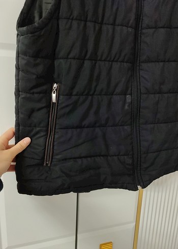 Siyah Fermuarlı Erkek Yelek - Görsel 4