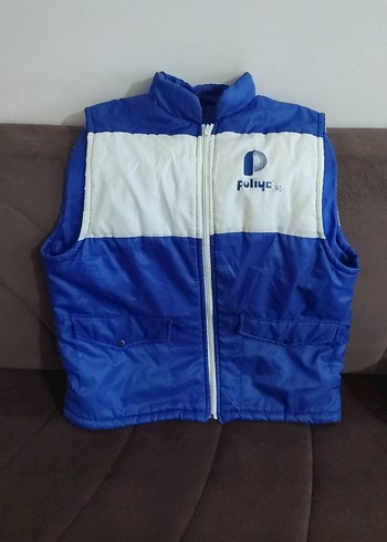 Mavi Fermuarlı Erkek Yelek - Görsel 3