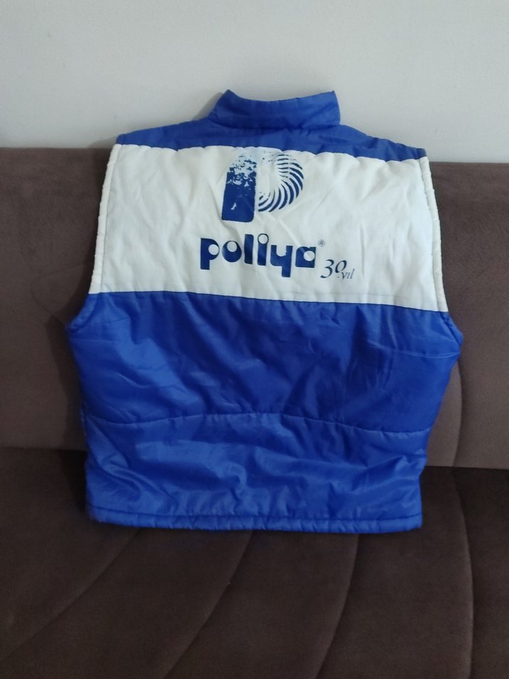 Mavi Fermuarlı Erkek Yelek - Görsel 5