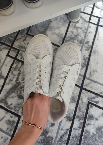 Beyaz Kadın Spor Ayakkabı - Görsel 6