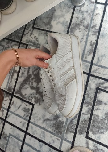 Beyaz Kadın Spor Ayakkabı - Görsel 3