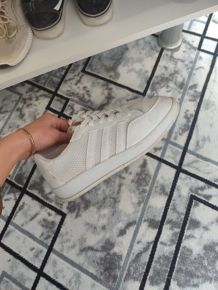 Beyaz Kadın Spor Ayakkabı - Görsel 4