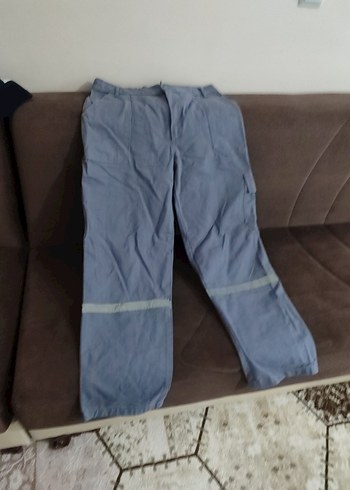 Gri Denim Kemerli Erkek Pantolon - Görsel 4