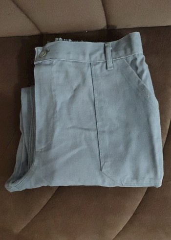 Gri Denim Kemerli Erkek Pantolon - Görsel 7