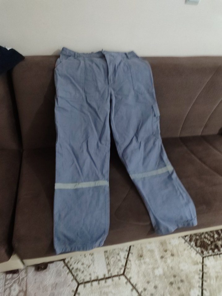 Gri Denim Kemerli Erkek Pantolon - Görsel 4