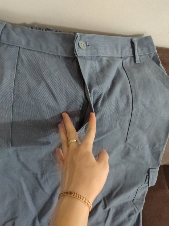 Gri Denim Kemerli Erkek Pantolon - Görsel 3