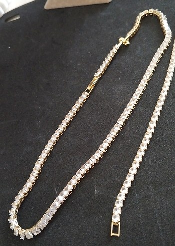 Altın Renkli Parlak Taşlı Kadın su yolu bileklik - Görsel 3