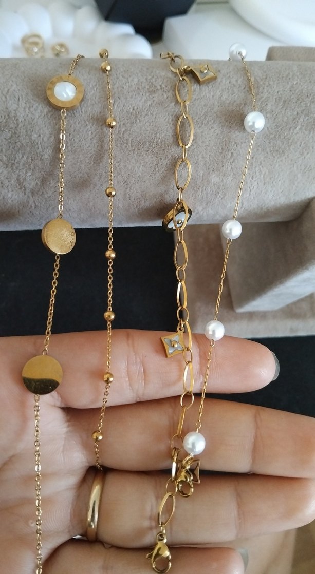 3 adet çelik halhal - Görsel 2