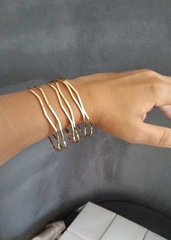 çelik  Ajda bilezik,suya dayanıklı  paslanmaz - Görsel 4