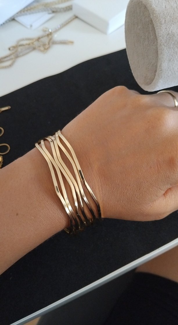 çelik  Ajda bilezik,suya dayanıklı  paslanmaz - Görsel 2