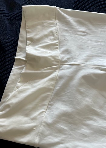 Diğer Beyaz suni deri Dar Kesim skinny Kadın Pantolon