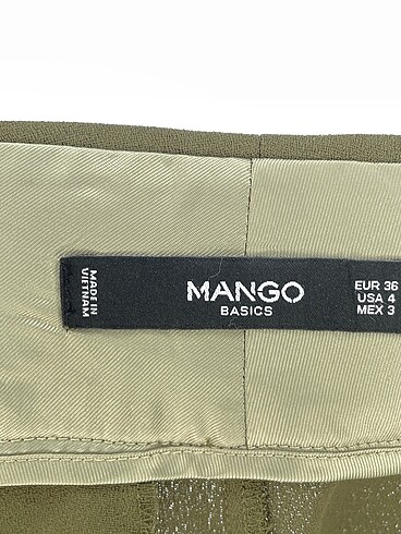 36 Beden yeşil Renk Mango Kumaş Pantolon %70 İndirimli.