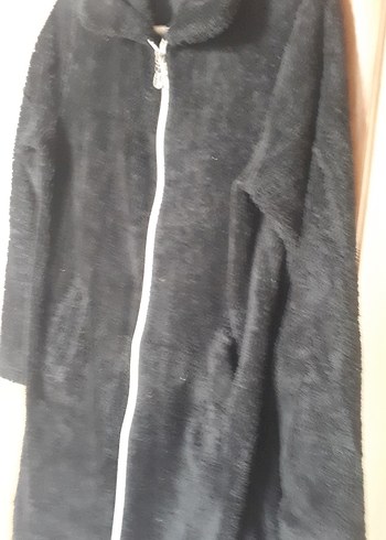 siyah uzun pelus fermuarli - Görsel 3