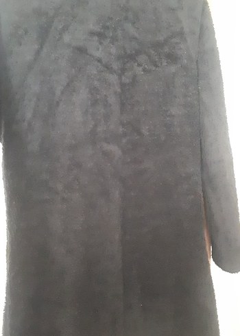 siyah uzun pelus fermuarli - Görsel 2