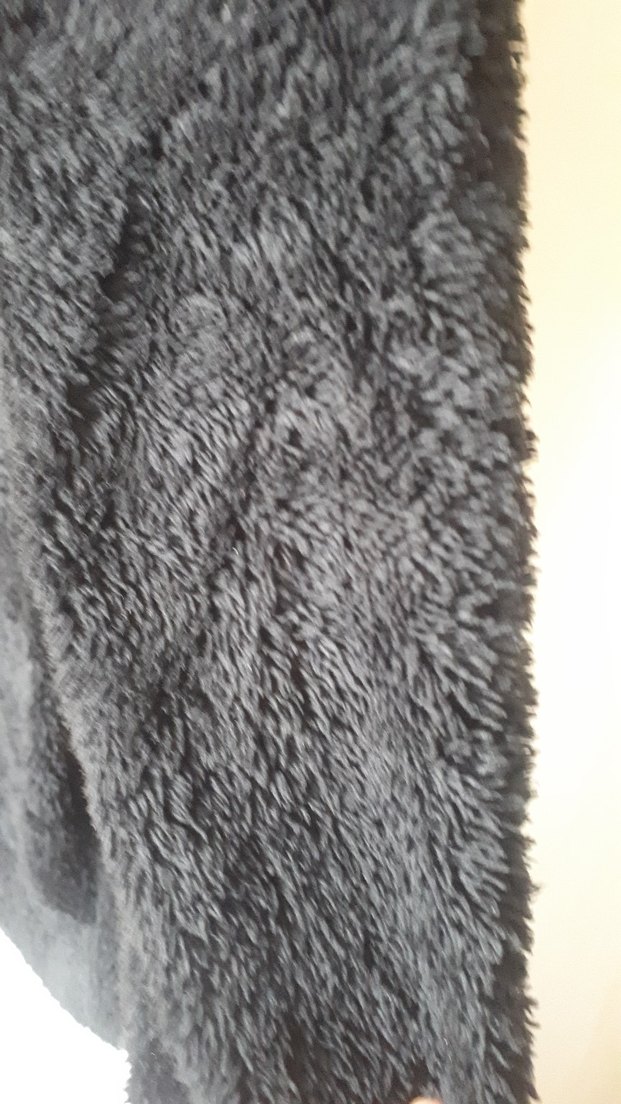 siyah uzun pelus fermuarli - Görsel 4