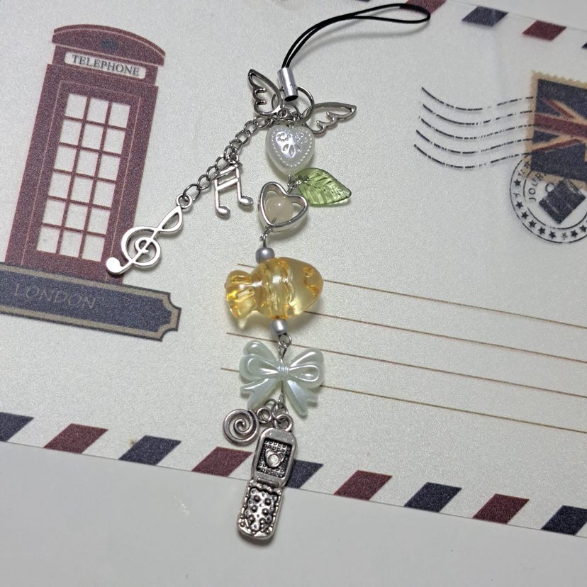 Renkli Zincir Detaylı Kadın Charm - Görsel 3