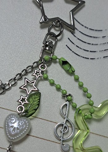 Renkli Zincir Detaylı Bohem Kadın Keychain - Görsel 2