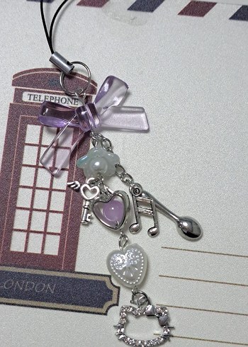 Mor Pastel Zincirli Gotik charm - Görsel 3