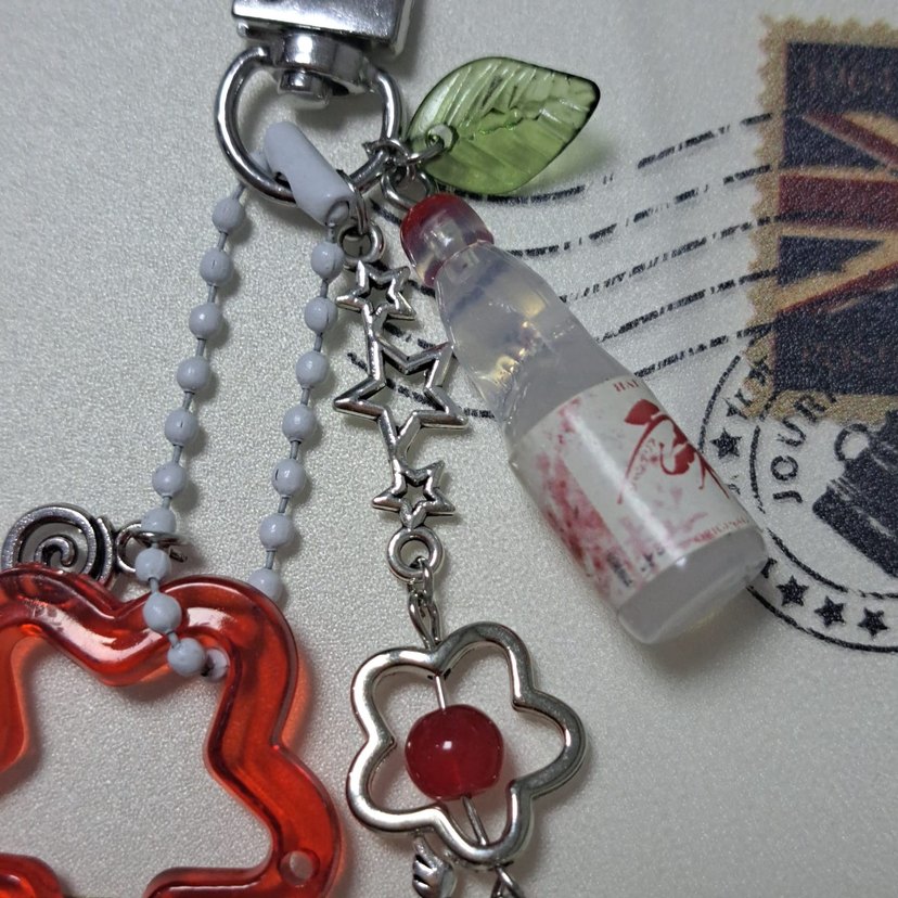 Renkli Zincir Detaylı Bohem Keychain - Görsel 2