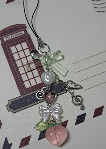 Boncuklu Pembe Pastel Bohem Charm - Görsel 2