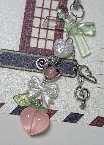 Boncuklu Pembe Pastel Bohem Charm - Görsel 3