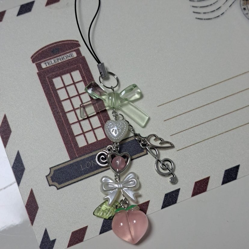 Boncuklu Pembe Pastel Bohem Charm - Görsel 2