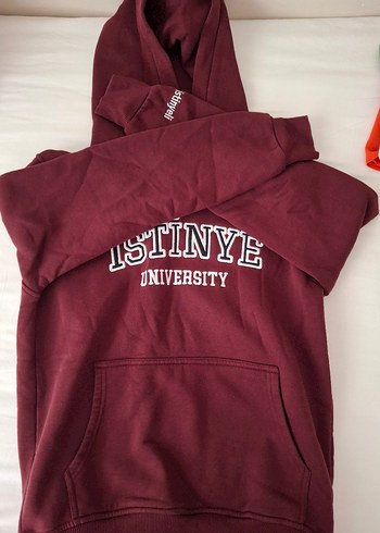 Bordo İstinye University Baskılı Sweatshirt
