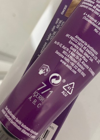 Wella Koleston Saç Boyası 7/1 küllü kumral - Görsel 2