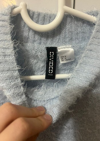 H&M Mavi Kadın Bisiklet Yaka Kazak